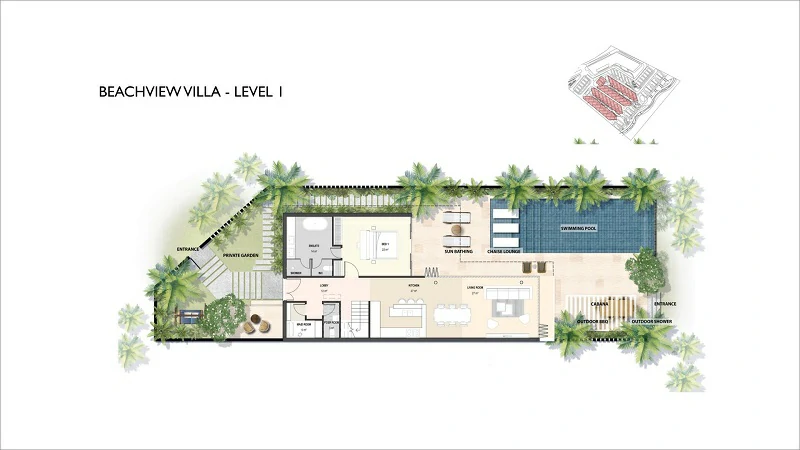 Ixora 2 - Beachview Villa - layout 1