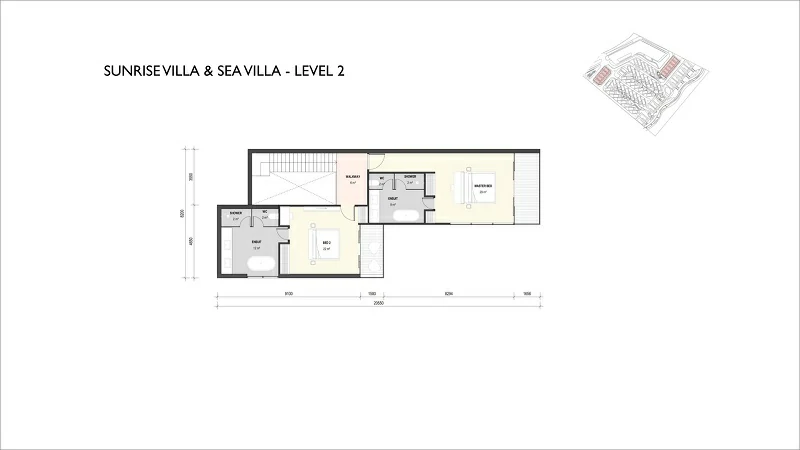 Ixora 2 - Sunrise Villa & Sea Villa - layout 2